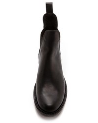 schwarze Chelsea Boots aus Leder von Rag and Bone