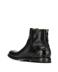 schwarze Chelsea Boots aus Leder von Silvano Sassetti