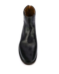 schwarze Chelsea Boots aus Leder von Silvano Sassetti