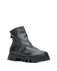 schwarze Chelsea Boots aus Leder von Guidi