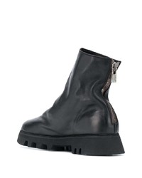 schwarze Chelsea Boots aus Leder von Guidi