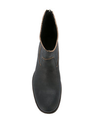 schwarze Chelsea Boots aus Leder von C Diem