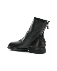 schwarze Chelsea Boots aus Leder von Guidi