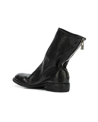 schwarze Chelsea Boots aus Leder von Guidi