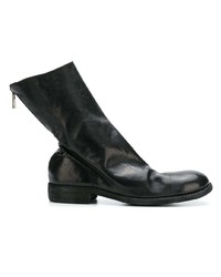 schwarze Chelsea Boots aus Leder von Guidi