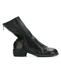 schwarze Chelsea Boots aus Leder von Guidi