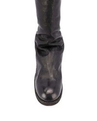 schwarze Chelsea Boots aus Leder von Guidi