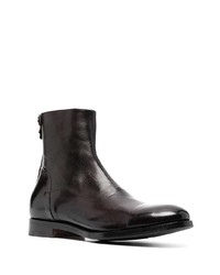 schwarze Chelsea Boots aus Leder von Alberto Fasciani