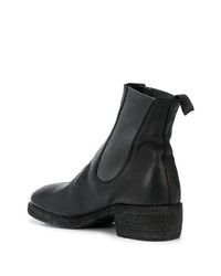 schwarze Chelsea Boots aus Leder von Guidi