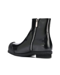 schwarze Chelsea Boots aus Leder von Calvin Klein 205W39nyc