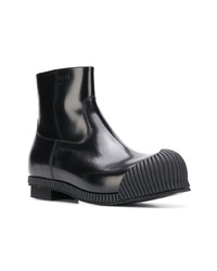 schwarze Chelsea Boots aus Leder von Calvin Klein 205W39nyc