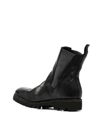 schwarze Chelsea Boots aus Leder von Guidi