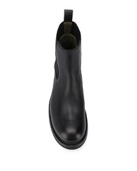 schwarze Chelsea Boots aus Leder von Rick Owens