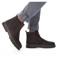 schwarze Chelsea Boots aus Leder von Rieker