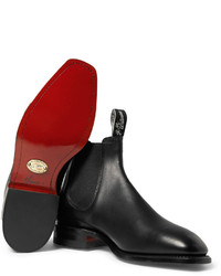 schwarze Chelsea Boots aus Leder von Roland Mouret