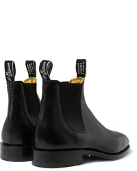 schwarze Chelsea Boots aus Leder von Roland Mouret