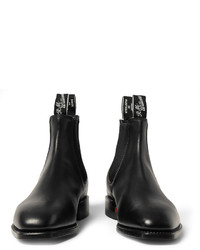 schwarze Chelsea Boots aus Leder von Roland Mouret