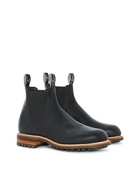 schwarze Chelsea Boots aus Leder von R.M. Williams