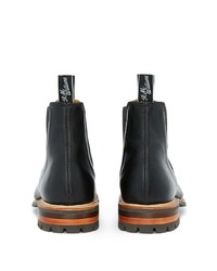 schwarze Chelsea Boots aus Leder von R.M. Williams