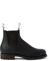 schwarze Chelsea Boots aus Leder