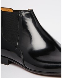 schwarze Chelsea Boots aus Leder