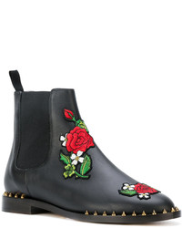 schwarze Chelsea Boots aus Leder von Charlotte Olympia