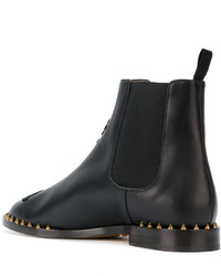 schwarze Chelsea Boots aus Leder von Charlotte Olympia