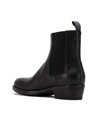 schwarze Chelsea Boots aus Leder von Haider Ackermann