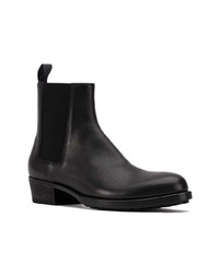 schwarze Chelsea Boots aus Leder von Haider Ackermann