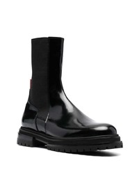 schwarze Chelsea Boots aus Leder von 424