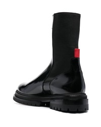 schwarze Chelsea Boots aus Leder von 424