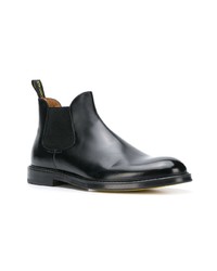 schwarze Chelsea Boots aus Leder von Doucal's