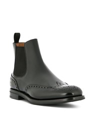 schwarze Chelsea Boots aus Leder von Church's