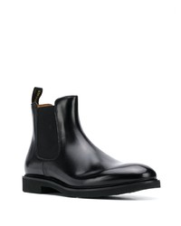 schwarze Chelsea Boots aus Leder von Doucal's