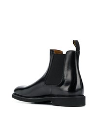 schwarze Chelsea Boots aus Leder von Doucal's