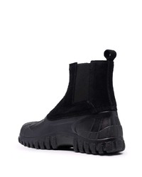 schwarze Chelsea Boots aus Leder von Diemme