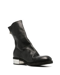 schwarze Chelsea Boots aus Leder von Guidi