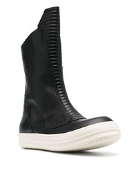 schwarze Chelsea Boots aus Leder von Rick Owens