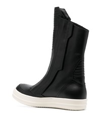 schwarze Chelsea Boots aus Leder von Rick Owens