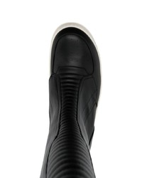 schwarze Chelsea Boots aus Leder von Rick Owens