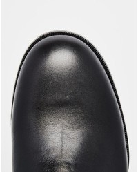 schwarze Chelsea Boots aus Leder