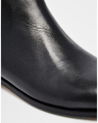 schwarze Chelsea Boots aus Leder