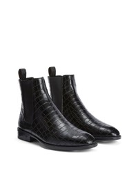 schwarze Chelsea Boots aus Leder von Giuseppe Zanotti