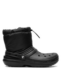 schwarze Chelsea Boots aus Leder von Salehe Bembury x Crocs