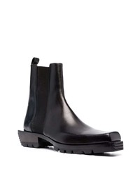 schwarze Chelsea Boots aus Leder von Cesare Paciotti