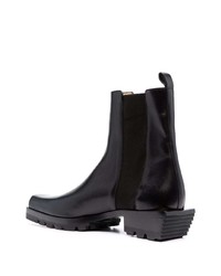 schwarze Chelsea Boots aus Leder von Cesare Paciotti