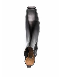 schwarze Chelsea Boots aus Leder von Cesare Paciotti