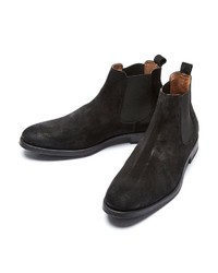 schwarze Chelsea Boots aus Leder von Selected Homme