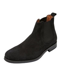 schwarze Chelsea Boots aus Leder von Selected Homme