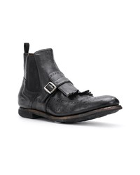 schwarze Chelsea Boots aus Leder von Church's